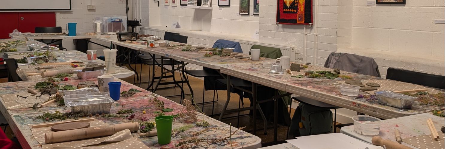 Clay workshop tables